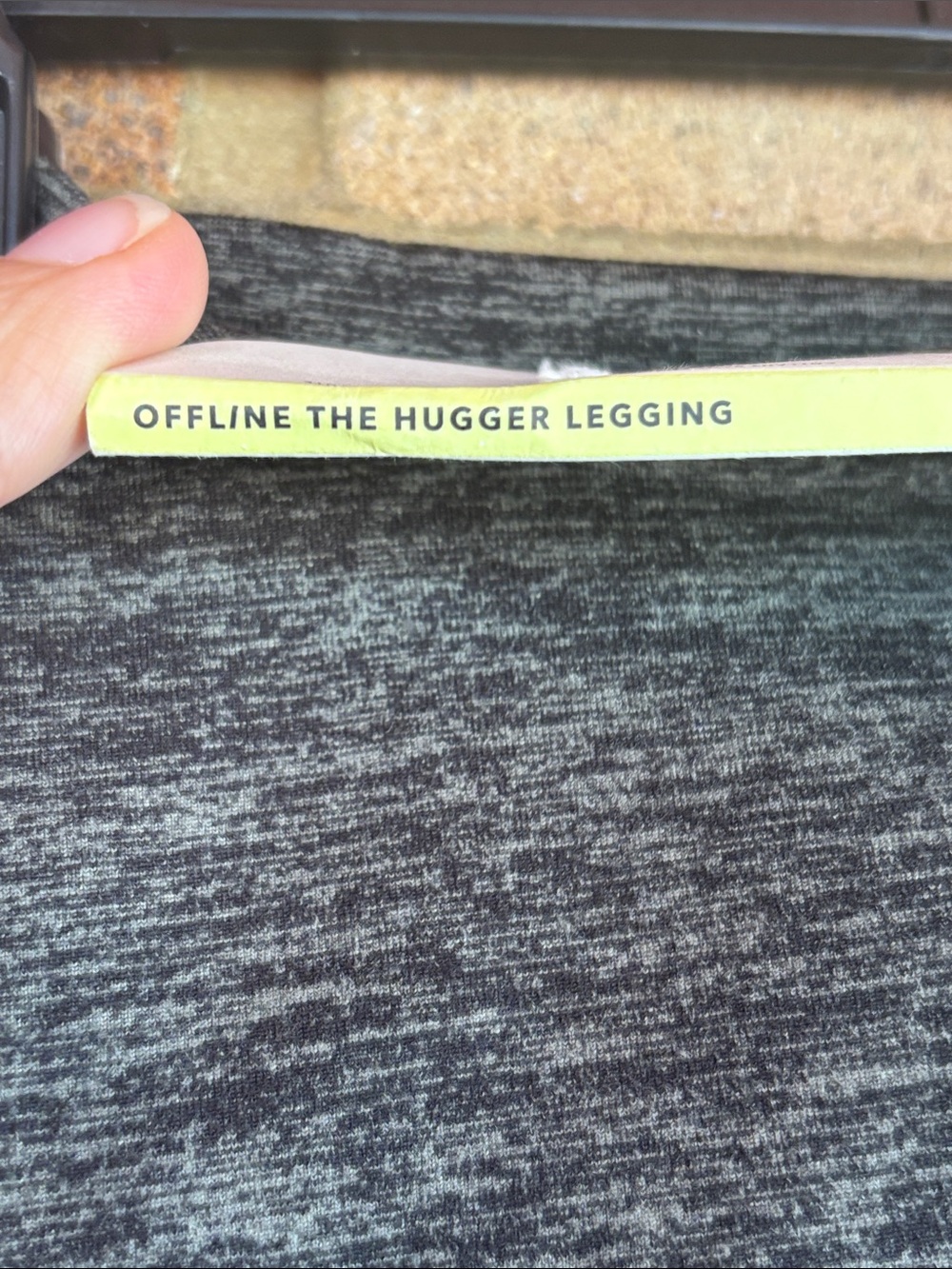 aerie offline NWT The Hugger High Waist Olive Green Leggings L - Picture 8 of 8
